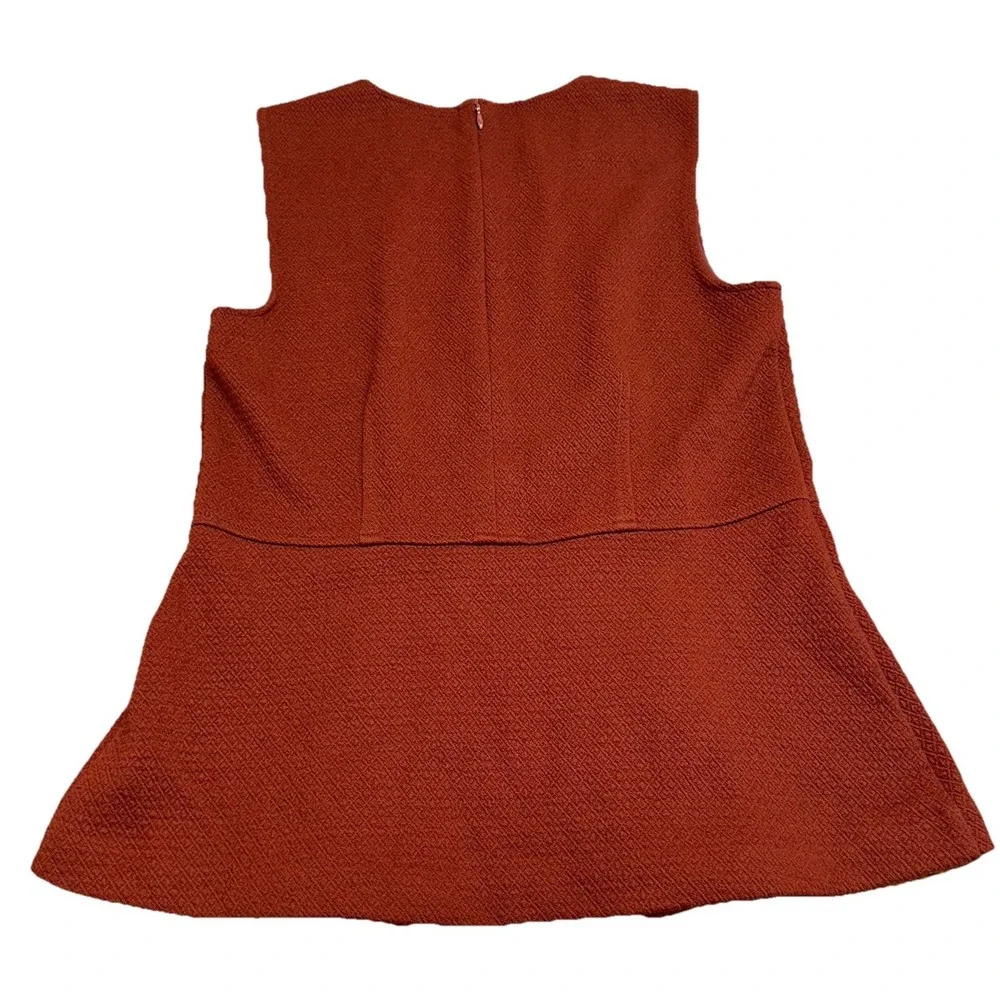 Ann Taylor 2-Piece Set Burnt Orange Peplum Tank (S) & Pencil Skirt‎ (6) Women's